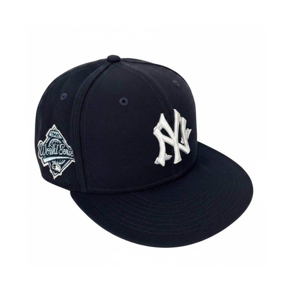 MLB NEW YORK YANKEES WORLD SERIES Hat Cap NEW ERA 59FIFTY Navy Blue Size 7 1/4
